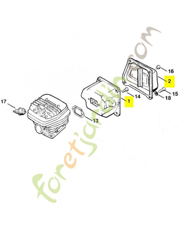 Silencieux standard 064/066