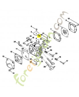Levier de réglage d'admission