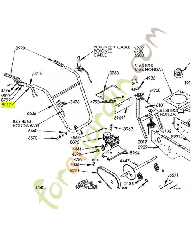 Courroie référence K308010004 Courroie référence K308010004