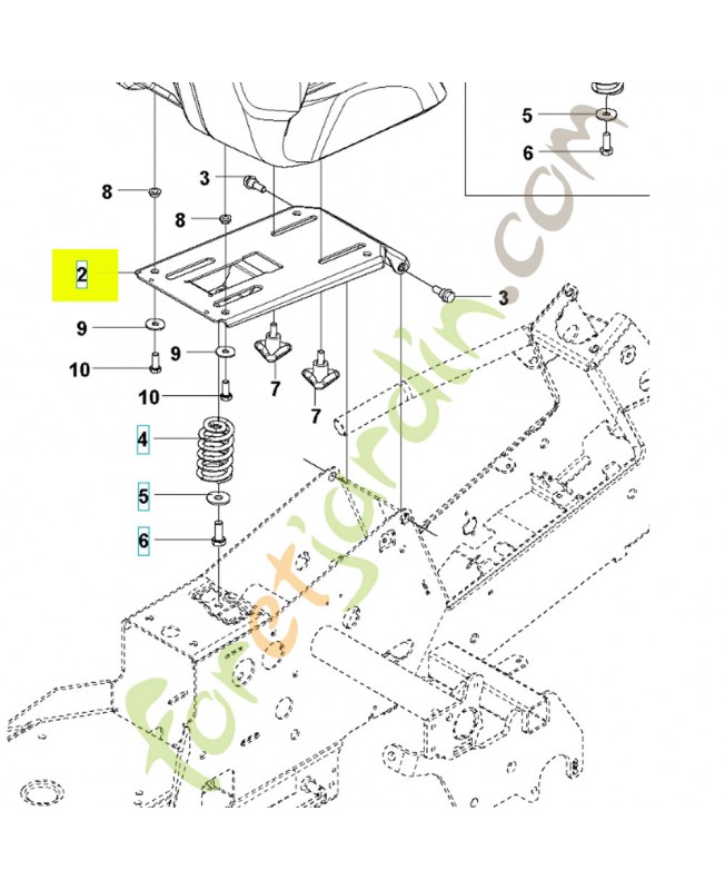 Fixation de siège 200-300 serie