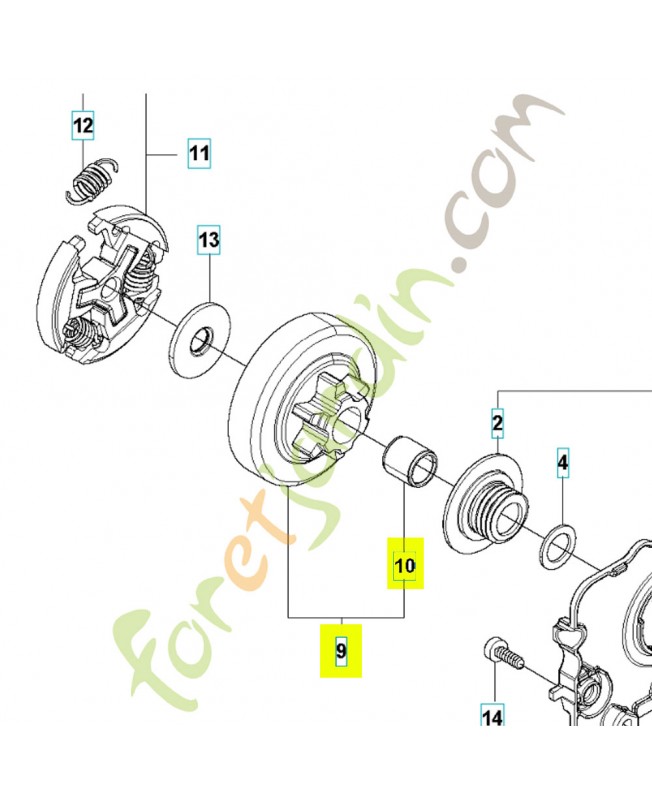 Tambour d'embrayage  0.325