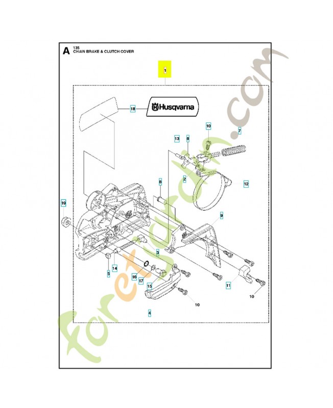 Carter d'embrayage husqvarna ref. 536329204 Remplace référence 501388203 et 501388201