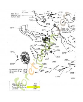 Courroie référence K306030031