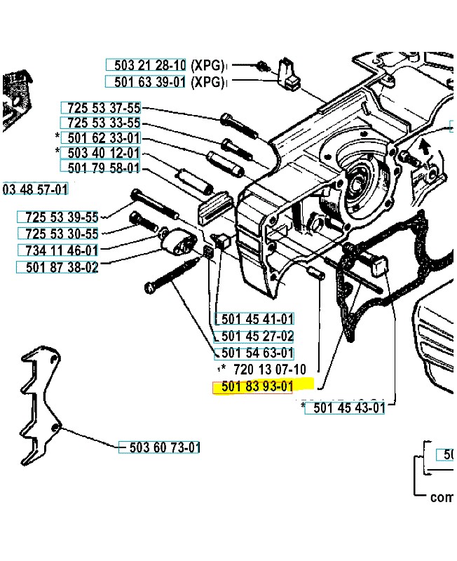 tuyau husqvarna 501839301 tuyau husqvarna 501839301