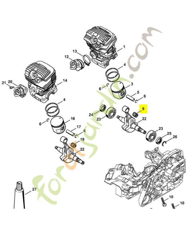 Cage a aiguilles 10x14x13,5