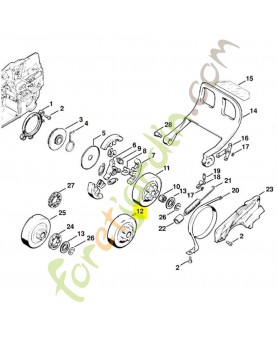 Pignon profile 3/8 8 dts