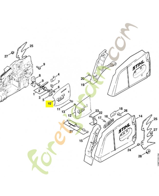 Tole laterale interieure