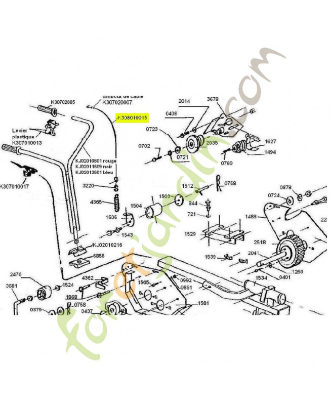 Câble référence K308010015