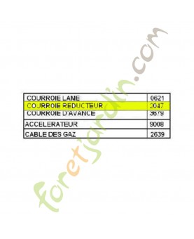 Courroie référence K306030015
