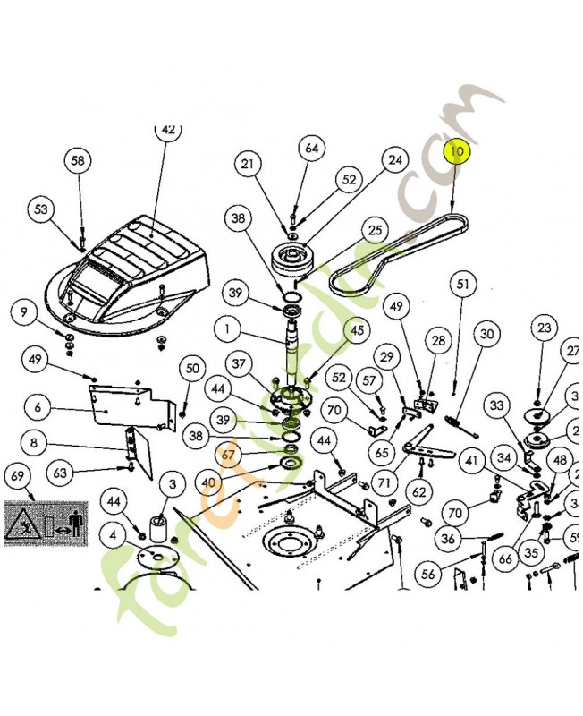 Courroie référence K306030036 (LB50)