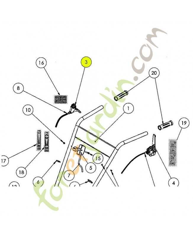 Levier référence K307010023