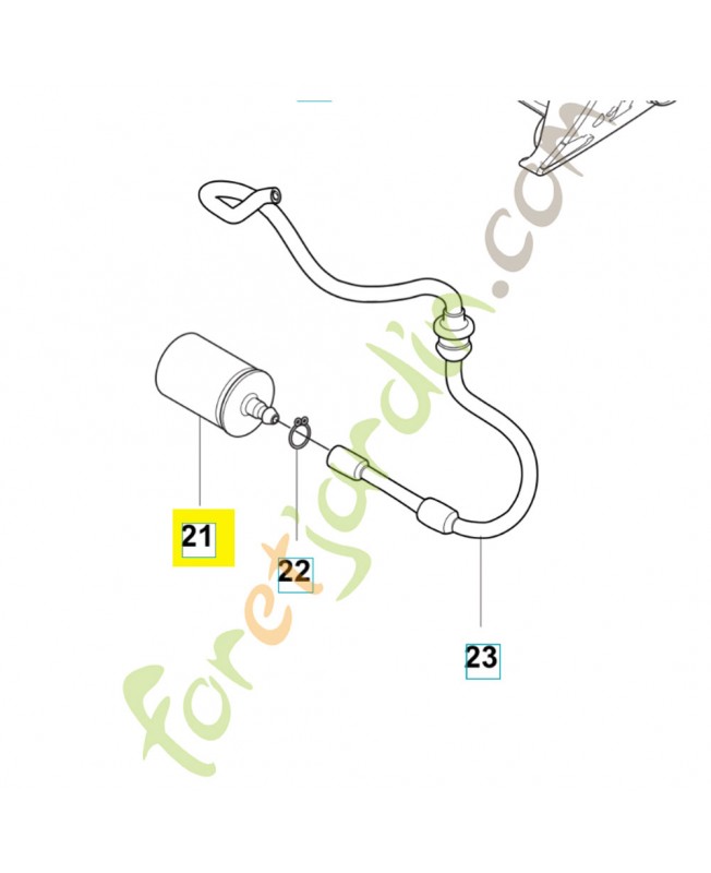 Filtre à carburant 503443203 - Pièce détachée Husqvarna