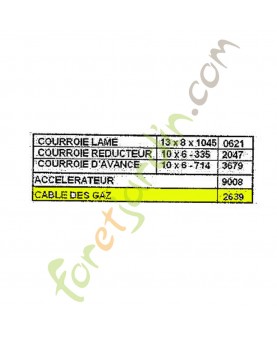 Câble référence K308040004