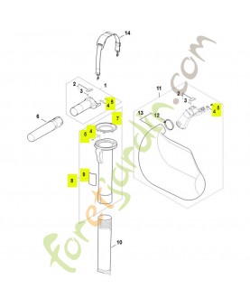 Tube d'aspiration référence SA02-760-3501