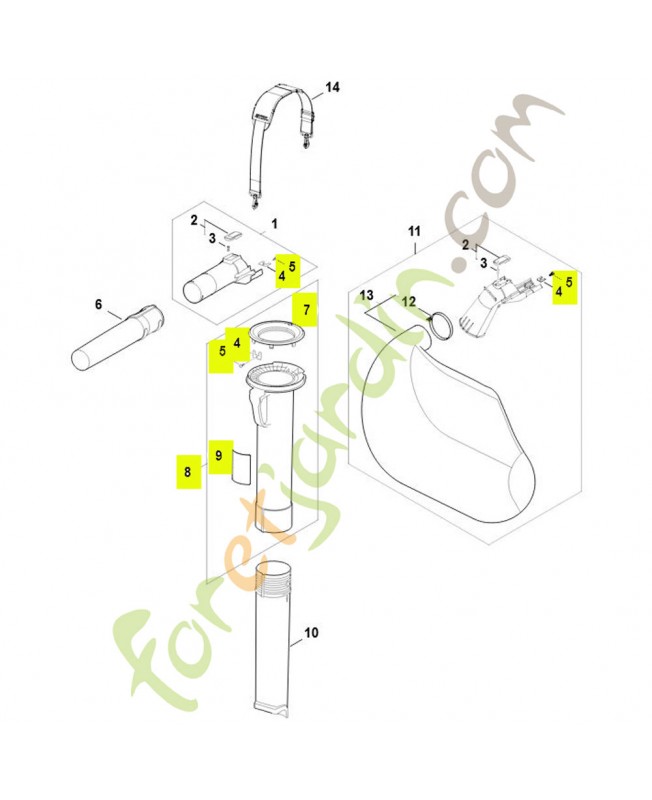 Tube d'aspiration référence SA02-760-3501