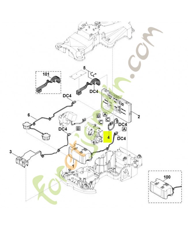 Câble  fiche de diagnostic