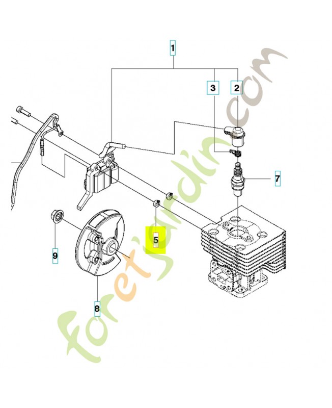 Rondelle d'espacement husqvarna