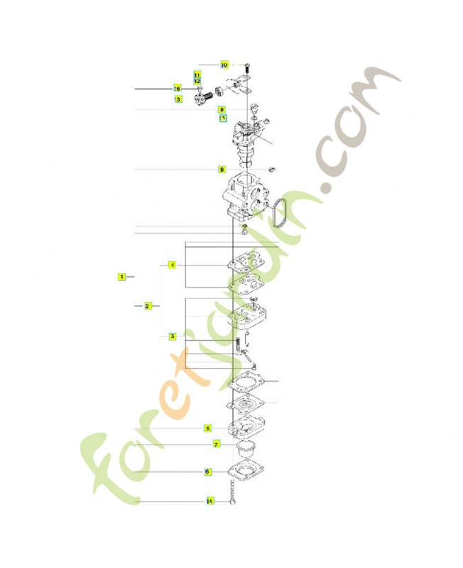 Carburateur référence 523071501