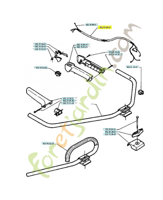 Jeu de câble référence 502206901