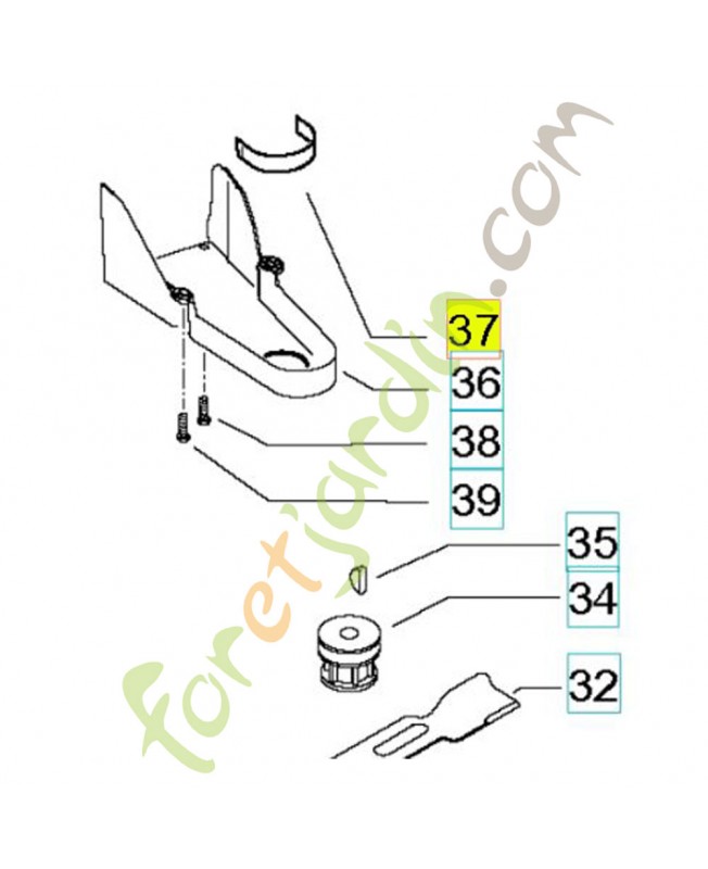 Guide de courroie référence 501189002