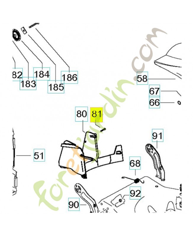 Vis husqvarna ref. 589814401