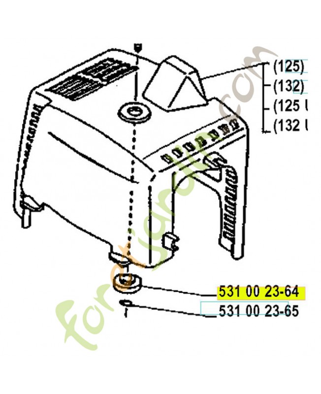 Pièce d'espacement référence 531002364