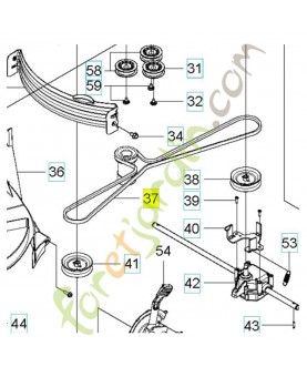 Courroie référence 580364609