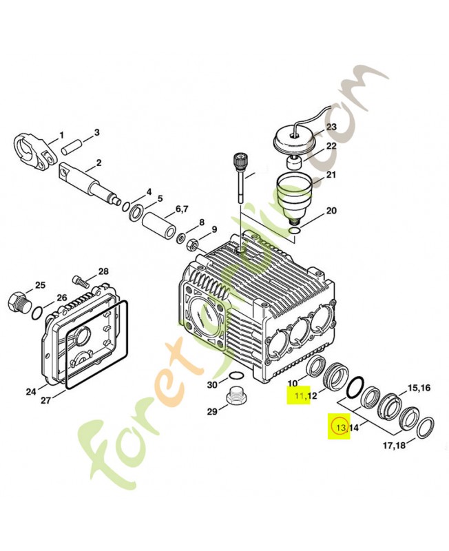 Jeu de joints piston Stihl réf. 4770-007-1051 en stock