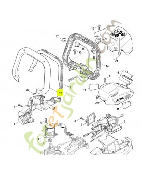 Demi-poignée en forme d'étrier