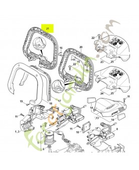 Demi-poignée en forme d'étrier