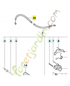 Cable d'acceleration référence 503145501