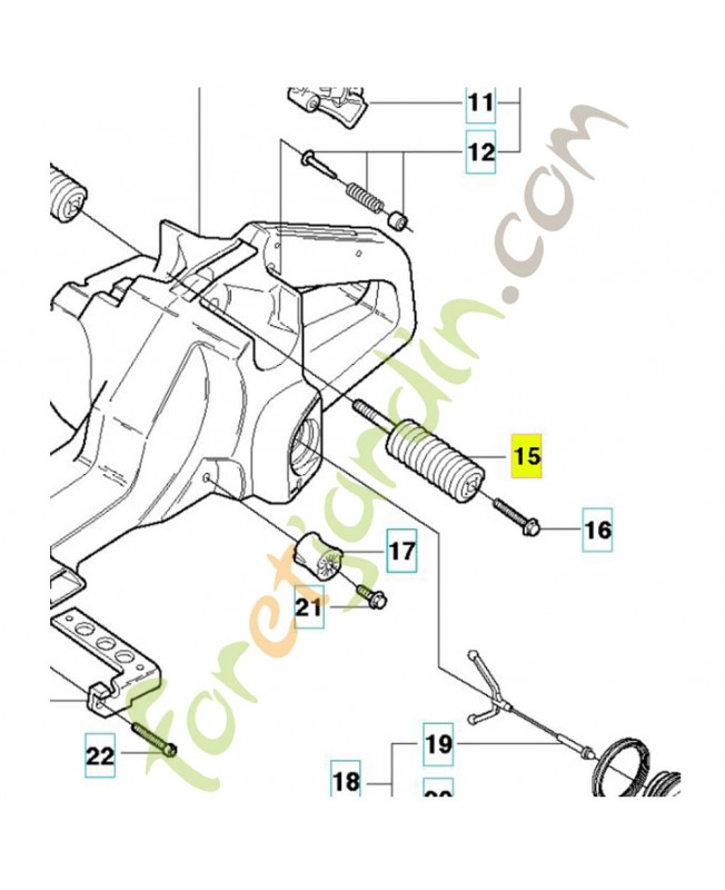 Amortisseur Husqvarna ref. 503132501 en stock