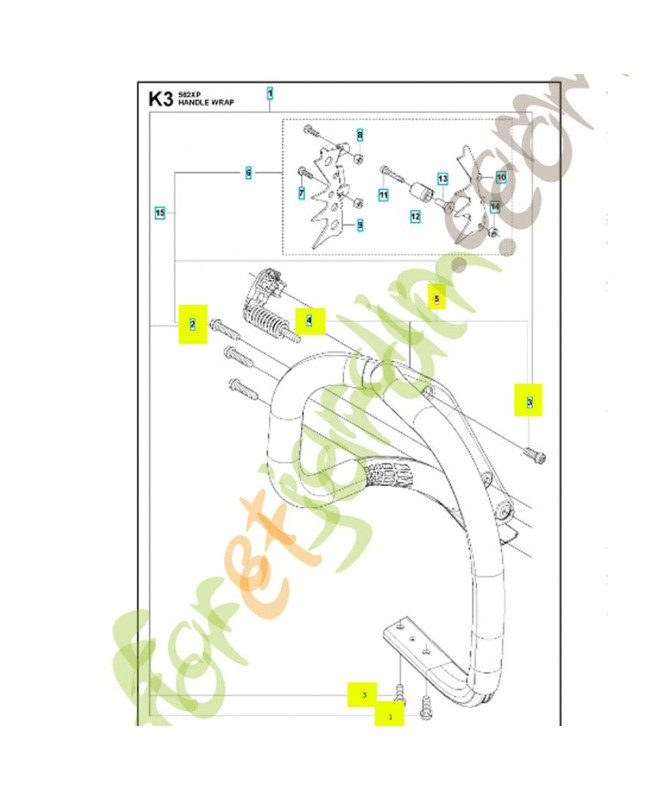 Poignée avant compléte