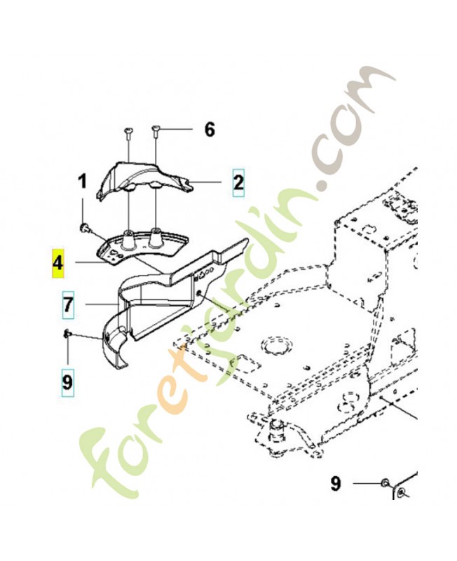 carter de courroie référence 510222701