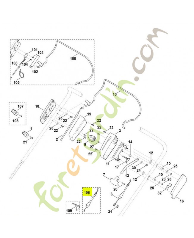 Câble de commande référence 6290-700-7500