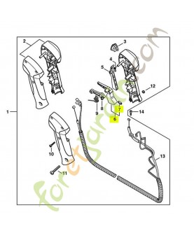 Manette des gaz référence 4144-180-1501