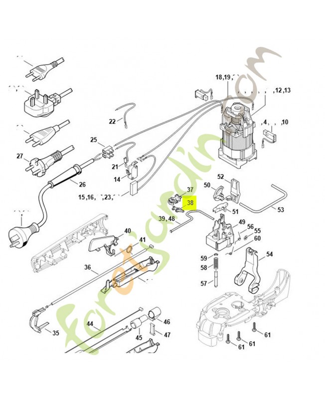 Levier référence 4812-435-7001