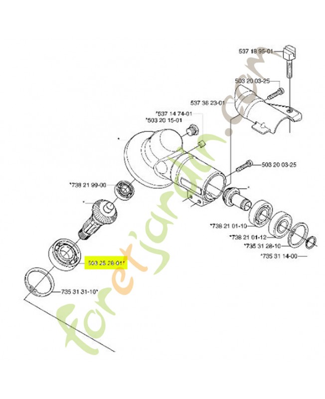 Roulement à billes référence 503252801
