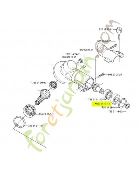 Roulement à billes référence 738210112