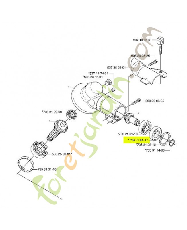 Roulement à billes référence 738210112