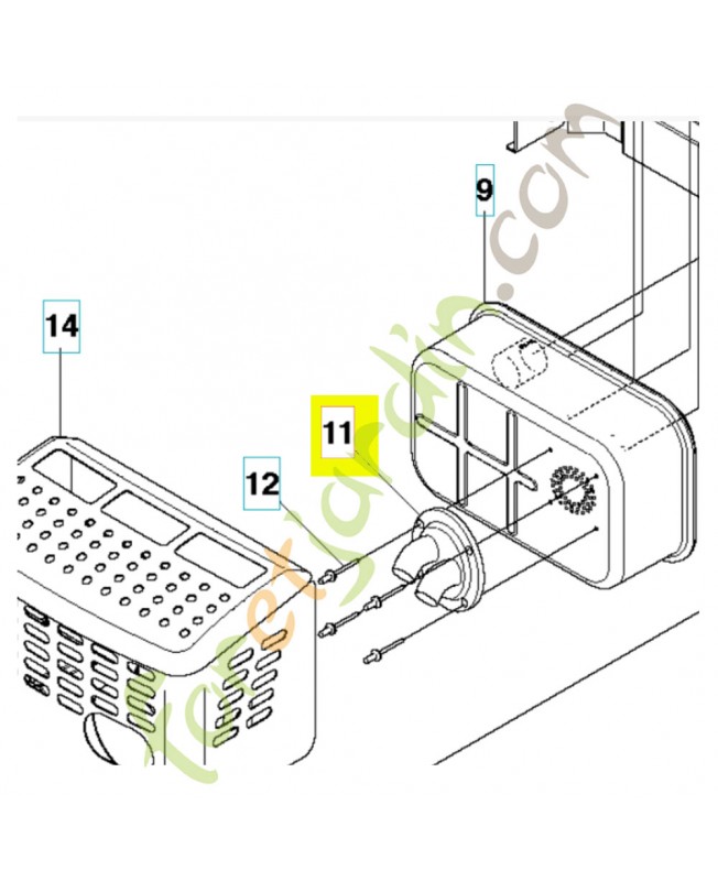 Deflecteur de chaleur