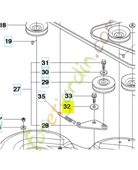 Rondelle de protection Husqvarna ref. 506918702