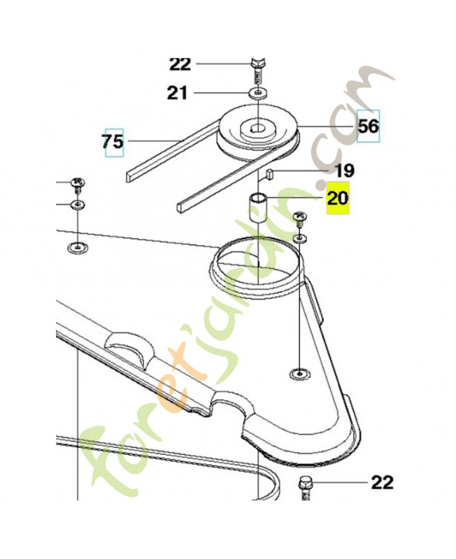 Pièce d'espacement référence 535428801 Pièce d'espacement référence 535428801