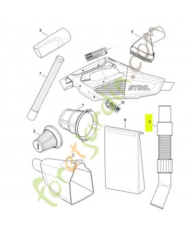 Tuyau flexible d'aspiration référence SA03-500-0500