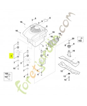 Jeu d'amortisseurs référence 6340-007-1025