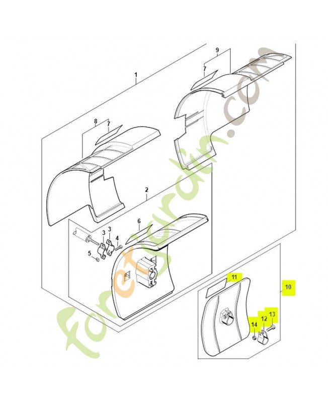 Pièce de protection référence 4601-710-8110
