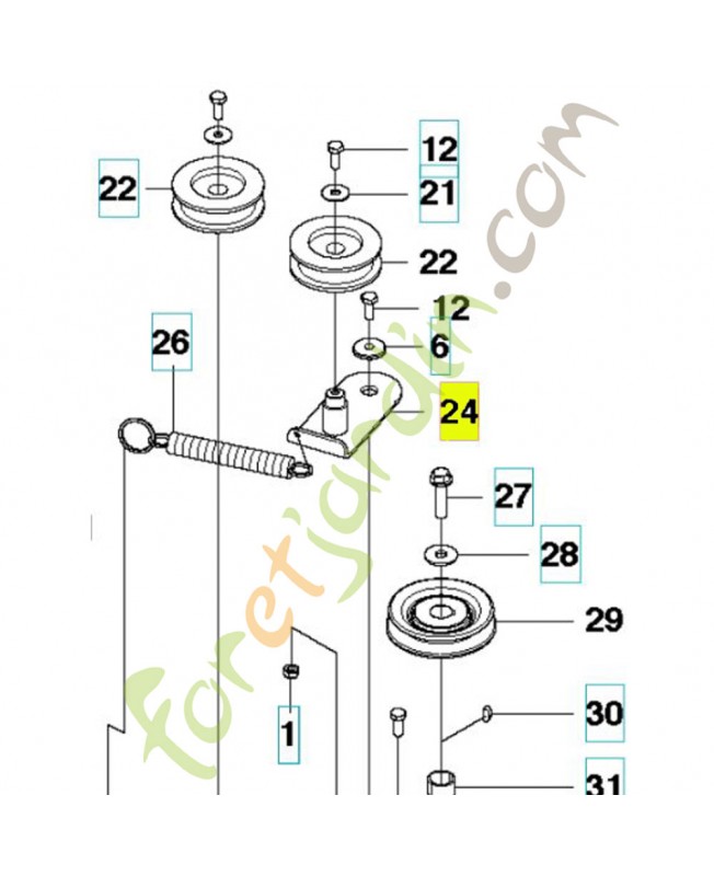 tendeur de courroie référence 573969501