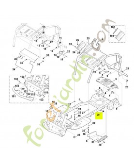 Contre-piece encliquetable