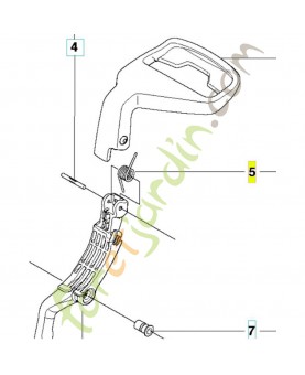 Ressort référence 537059201- Pièce de détachée Husqvarna