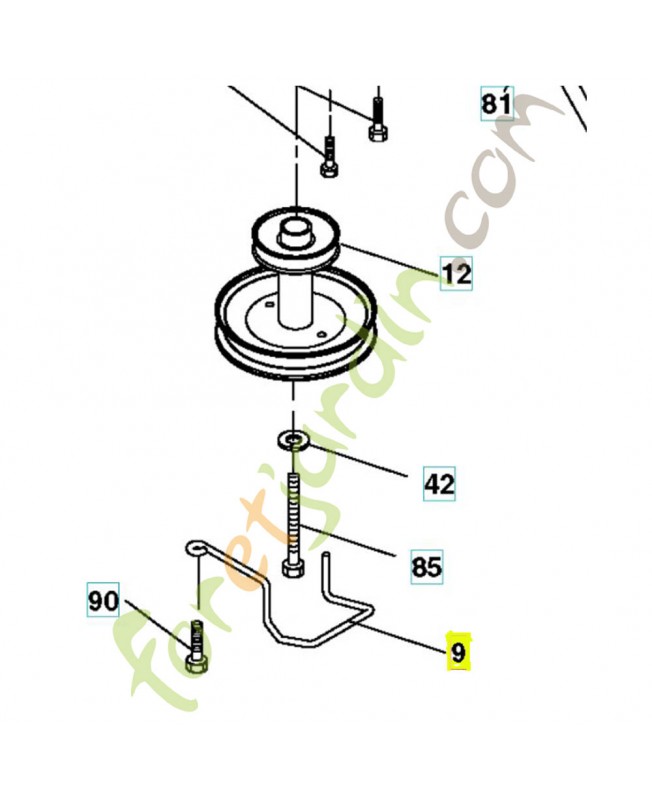 Guide courroie référence 532194319 Guide courroie référence 532194319